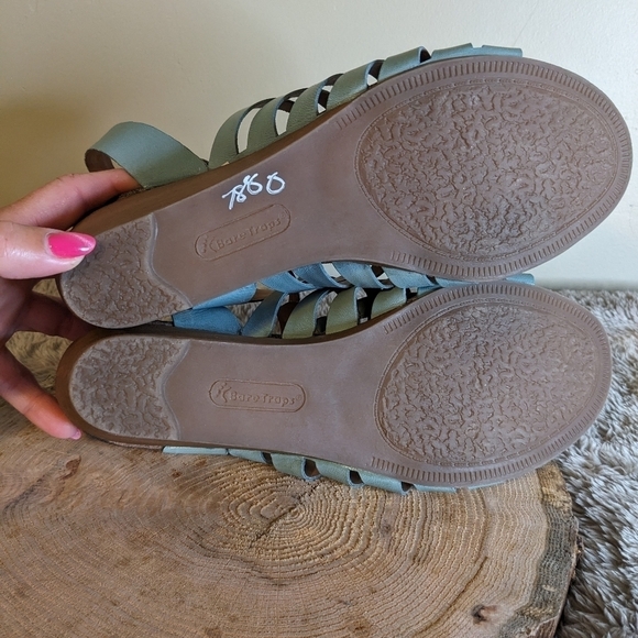 Baretraps Teal Ivania Leather Sandals Size 9.5 M - Picture 3 of 11